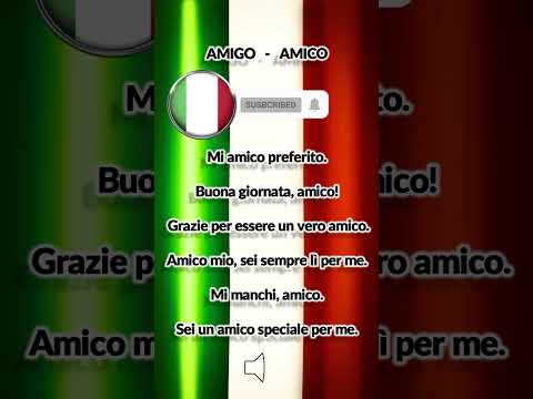 Aprende cómo decir amigo en italiano