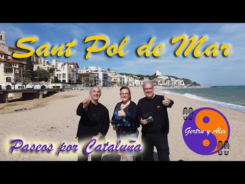 Gente que visita y disfruta de Sant Pol de Mar