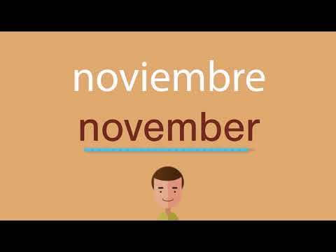 El término noviembre en inglés