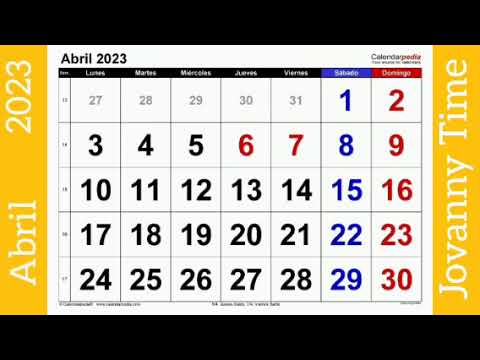 Los días del mes de abril: ¿cuántos son en total?