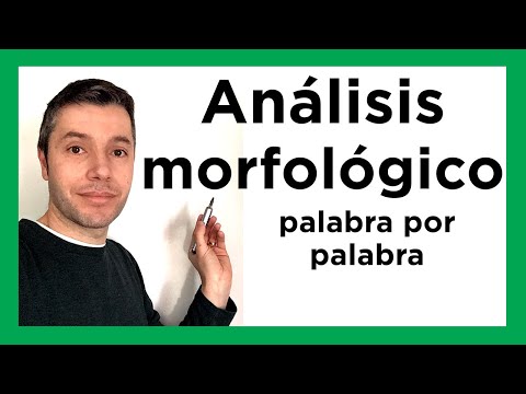 El análisis morfológico de la palabra que en español