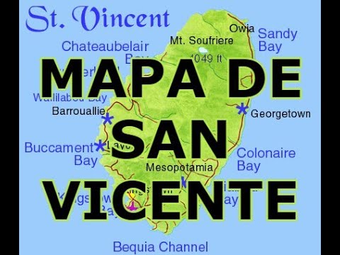 Explora el mapa de San Vicente y las Granadinas: una joya caribeña
