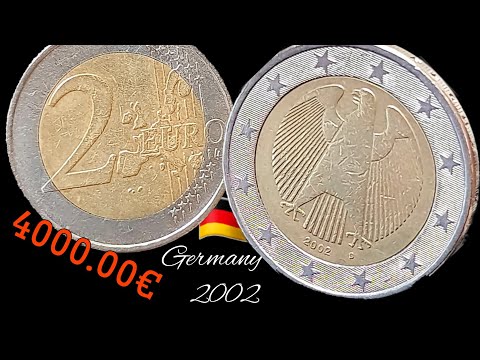 El valor de la moneda de 2 euros con el águila de 2002