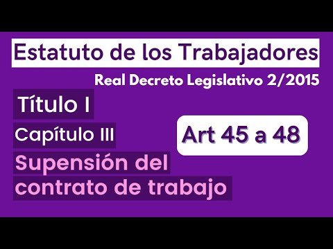 Principales causas de suspensión del contrato de trabajo en España