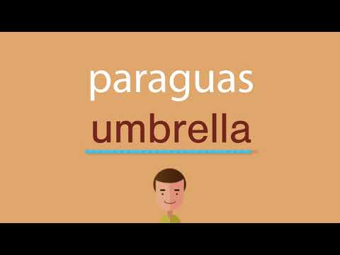 La pronunciación de paraguas en inglés