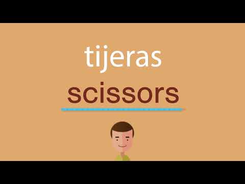 Cómo se escribe tijeras en inglés: la traducción correcta