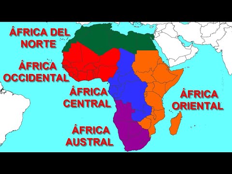 Los países y capitales del continente africano en un mapa detallado.