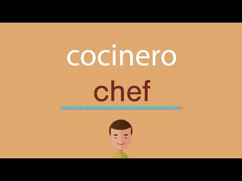 Cómo se dice cocinero en inglés?