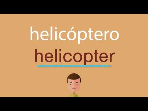 La traducción de helicóptero al inglés