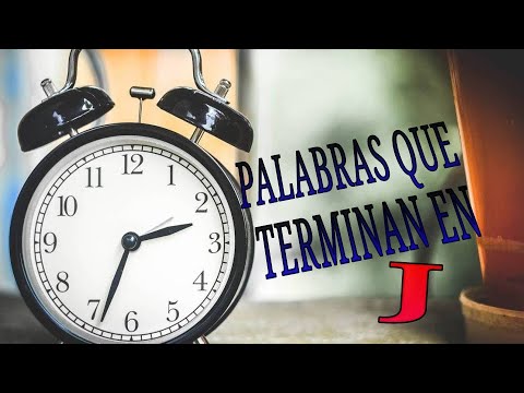 Las palabras en español que terminan en 'j': una lista completa