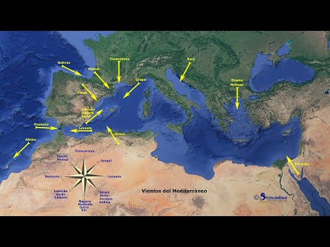 La influencia del viento sudoeste en el litoral del Mediterráneo