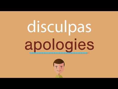 La traducción al inglés de disculpa