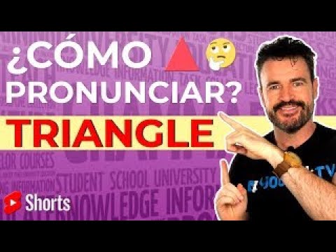 ¿Cómo se traduce la palabra 'triángulo' al inglés?