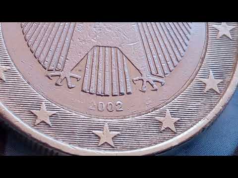 El valor de la moneda de 1 euro de Alemania en 2002