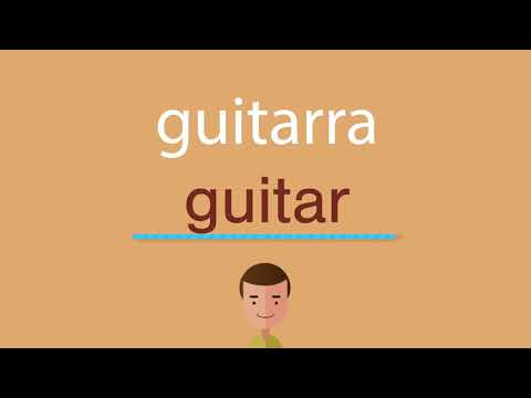como se dice guitarra en inglés