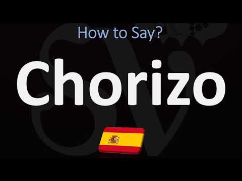La traducción de la palabra chorizo al inglés.