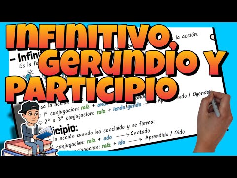 Los usos del verbo en infinitivo, gerundio y participio en español.