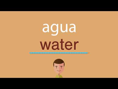 El significado de agua en inglés