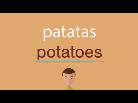 La traducción de la palabra patatas al inglés