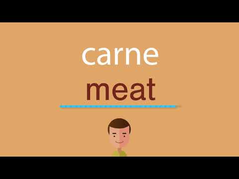 La traducción de la palabra carne al inglés y su correcta escritura