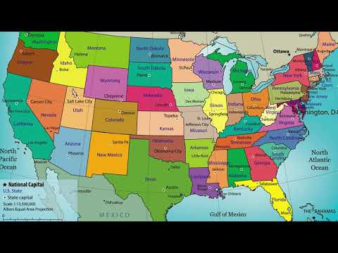 El mapa de Estados Unidos y sus capitales: una guía completa para explorar la geografía del país