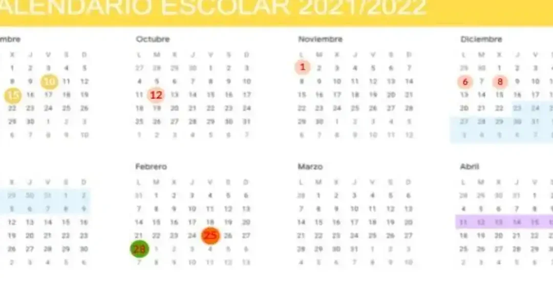 El calendario escolar: 60 días a partir del 30 de junio.
