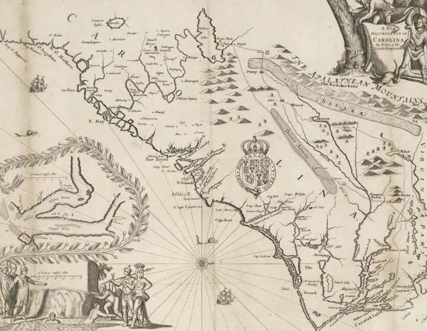 El mapa de exploración de Sir Walter Raleigh: Un legado histórico.