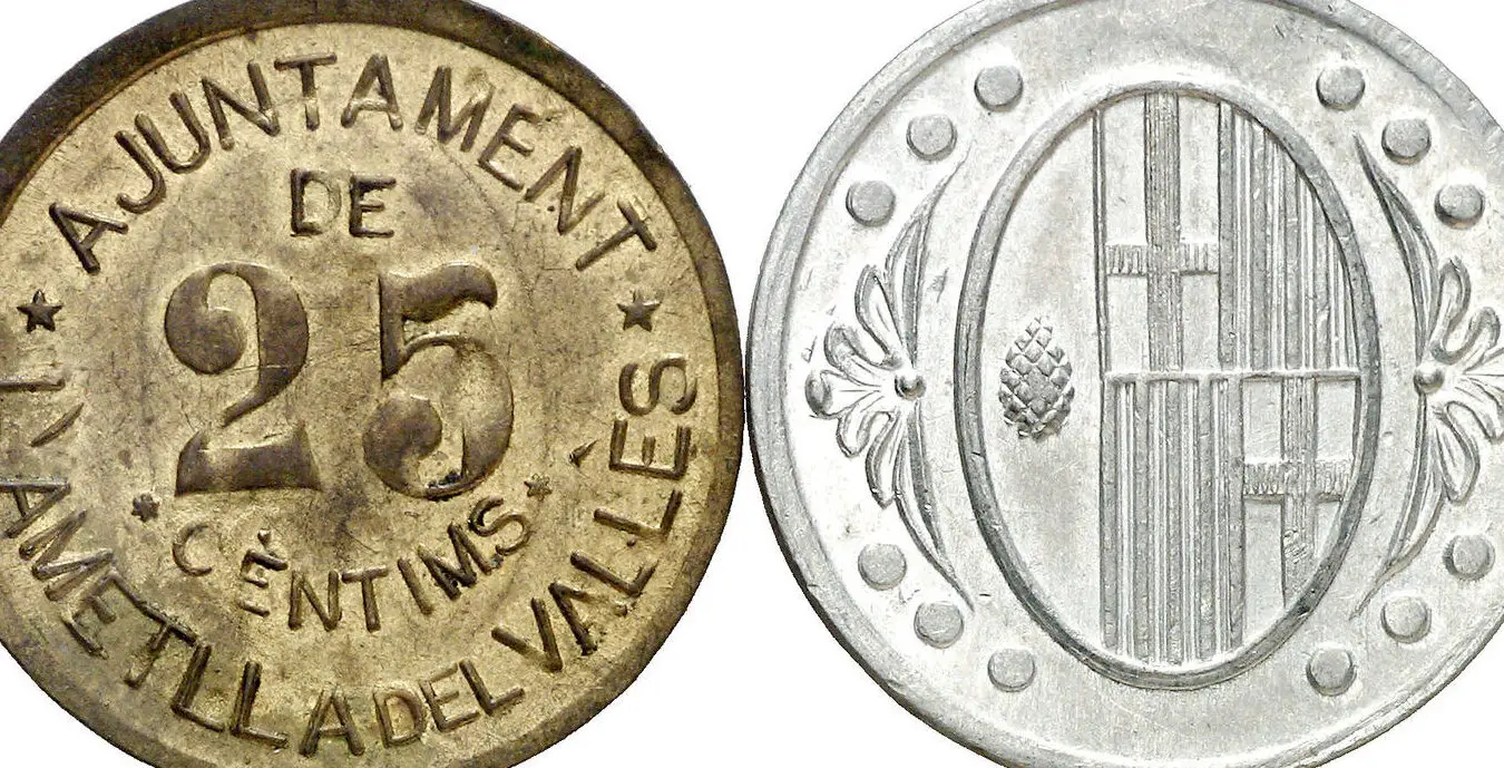 El valor de una colección de monedas de cinco y diez céntimos es de 9,45 euros.