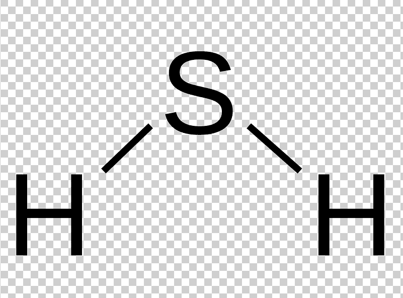 Fórmula química del sulfuro de hidrógeno de sodio.