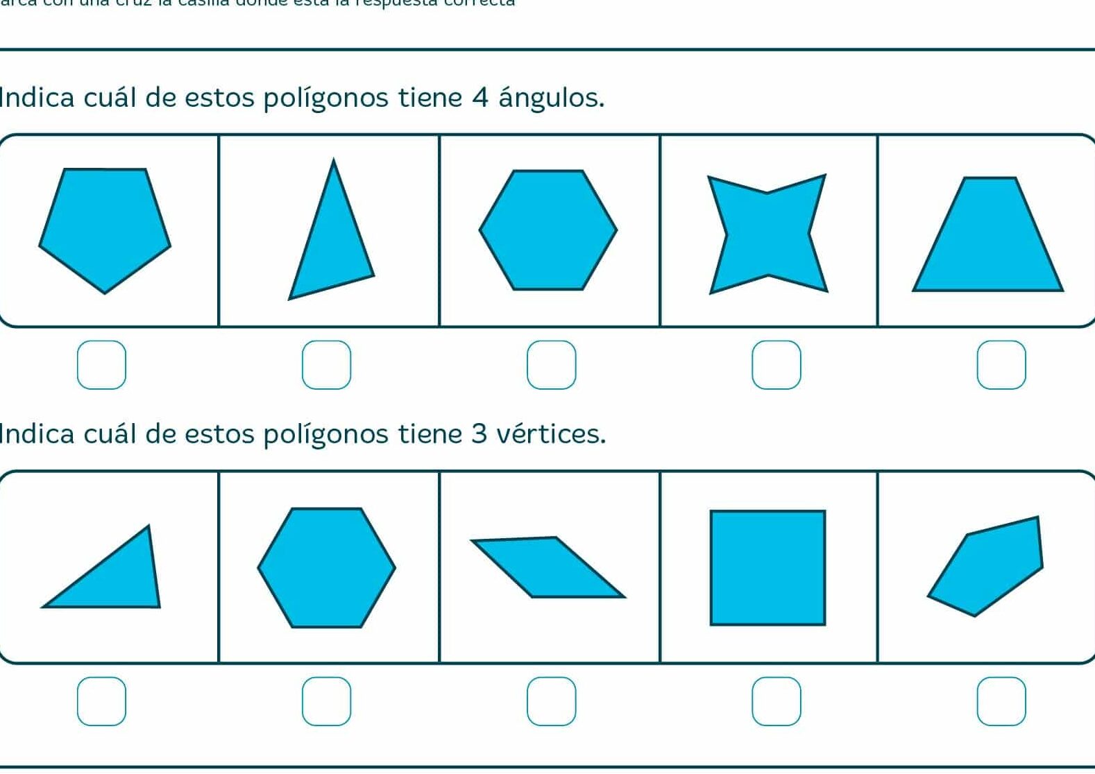 Identifica todas las respuestas que describan el polígono a continuación.